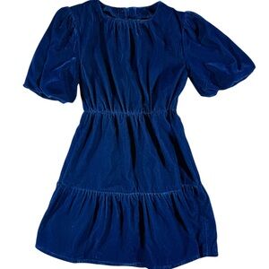 Nordstrom Blue Velvet Girls Dress Size 5T